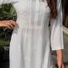 rayon white kurta lace 3