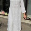 rayon white kurta lace 5