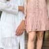 muslin white short kurta 4