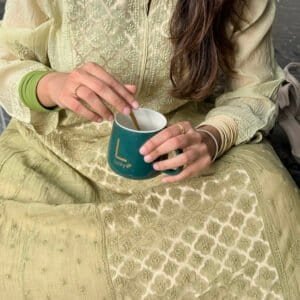 kali chikankri kurta pista green 1