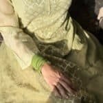 Devi Chikankari Kurta -Banarsi, Pista Green